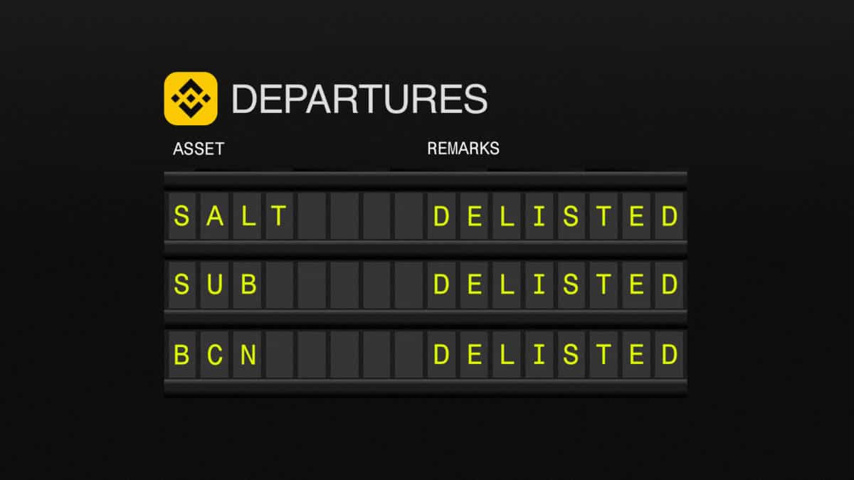 A look at Binance delistings