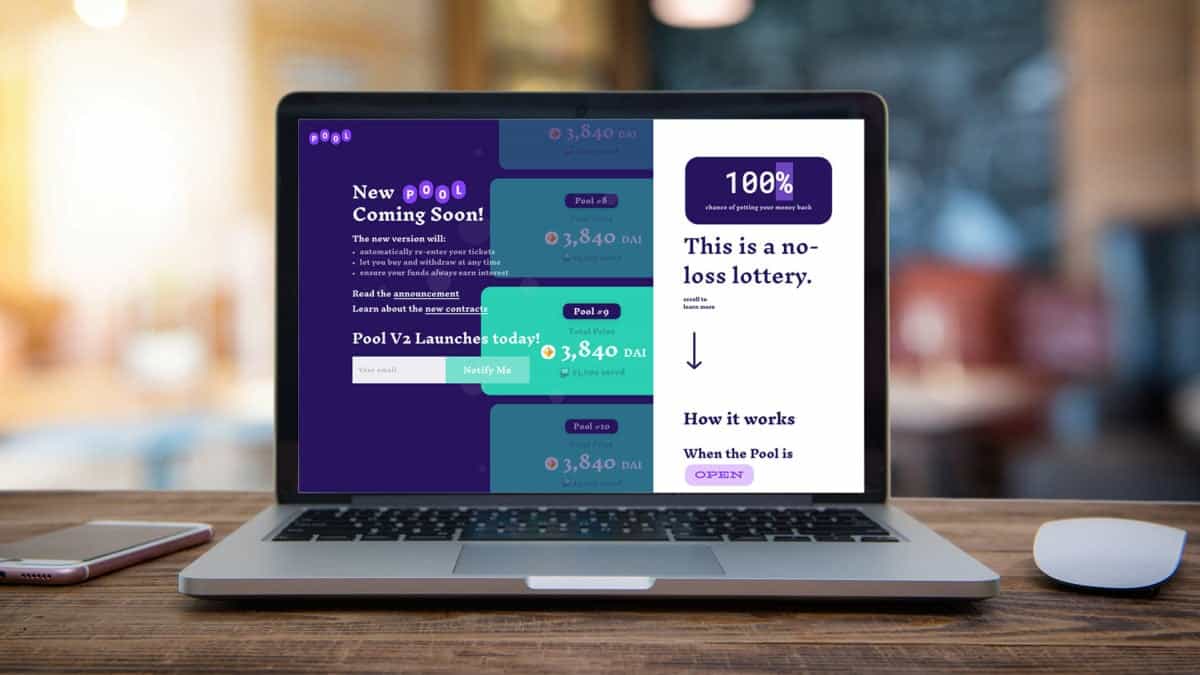 An Ethereum-based lottery app launches updates after hitting 150,000+ Dai in lottery pool