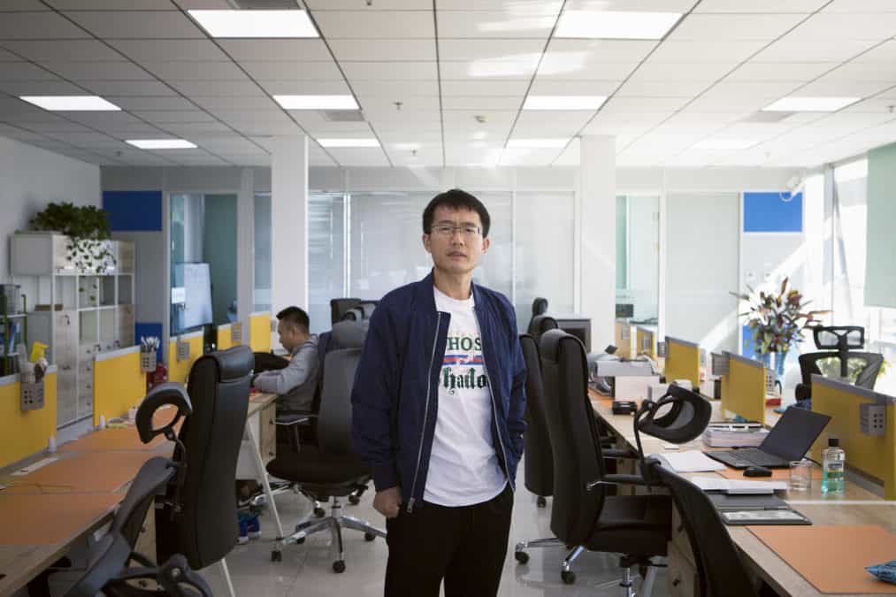 Yang Zuoxing, chief executive officer of MicroBT, poses for a photograph at the company's offices in Beijing, China, on Monday, Oct. 8, 2018. MicroBT is the latest company to challenge Bitmain Technologies's dominance in the market for specialized cryptocurrency mining chips, which Frost &amp; Sullivan predicts will grow more than fivefold to $17 billion by 2022 despite this year's selloff in digital assets. Photographer: Giulia Marchi/Bloomberg via Getty Images