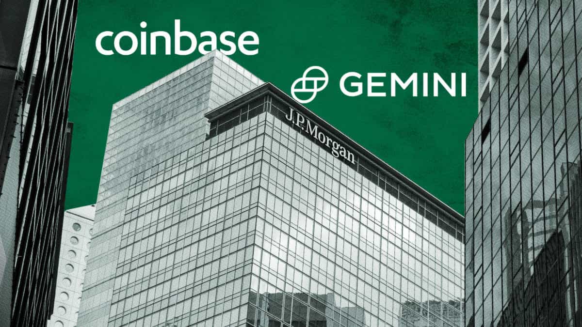 JPMorgan now serves crypto exchanges, Coinbase and Gemini first clients - report