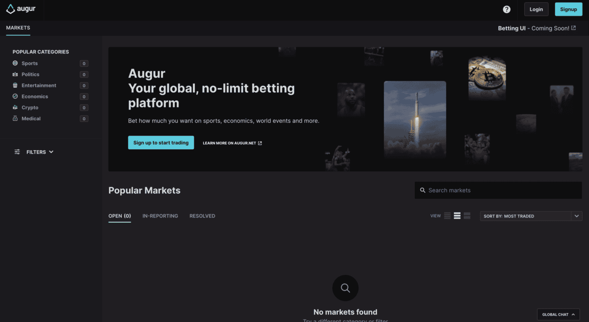 Open interest on Augur prediction markets passes $1M