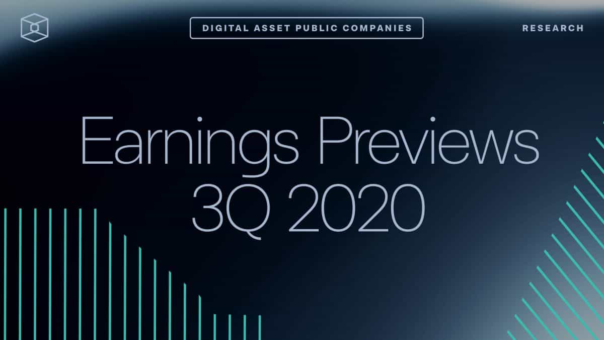 3Q 2020 Earnings Preview: PayPal and OCC clarity put crypto M&A front and center