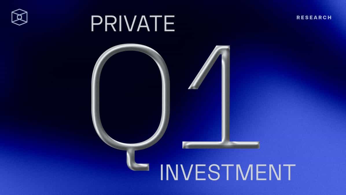 Overview of Q1' 21 private funding of crypto companies