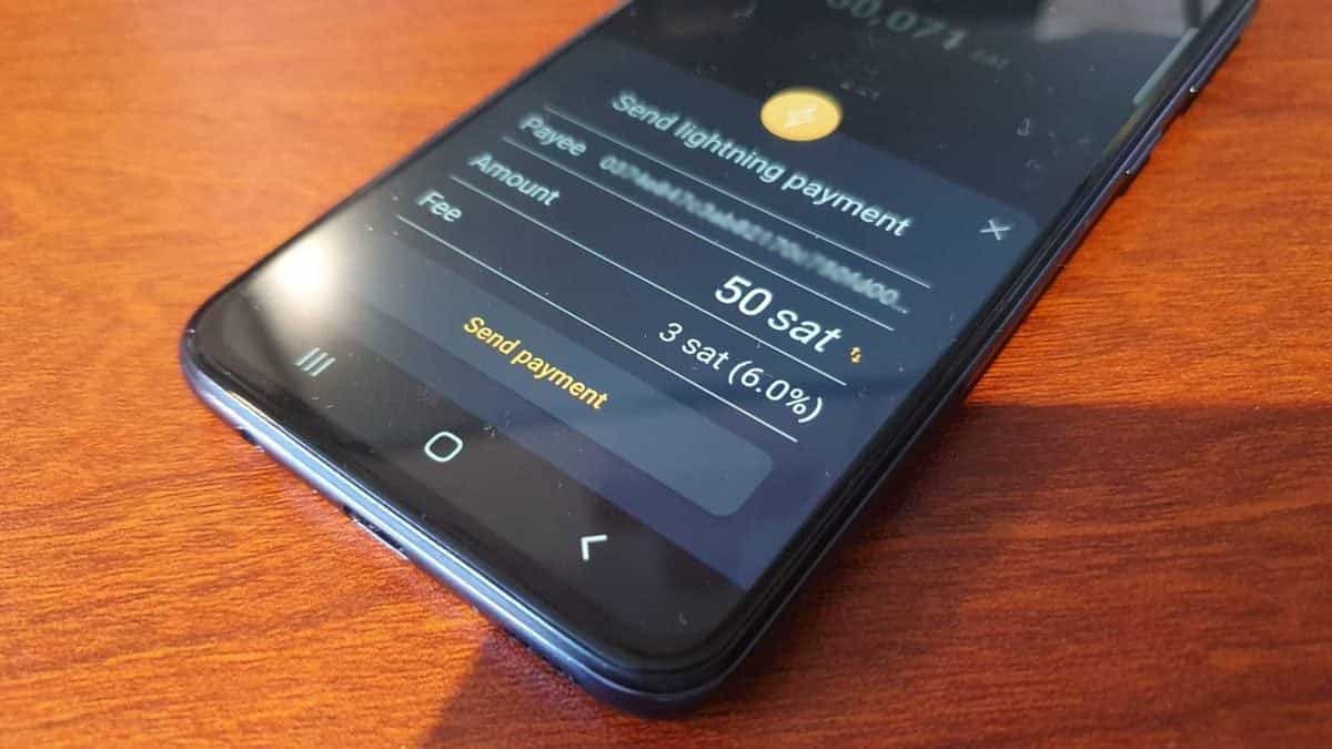 <span style="font-size: 8pt;">What it looks like to send a Lightning payment. Source: The Block/Zap.</span>