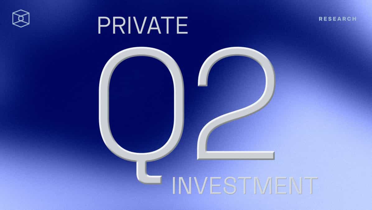 Overview of Q2' 21 private funding of crypto companies
