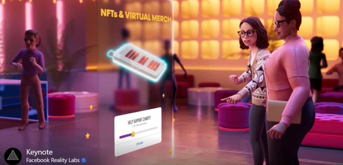 Facebook teases NFT support in keynote on its ambitious plans for a digital Metaverse