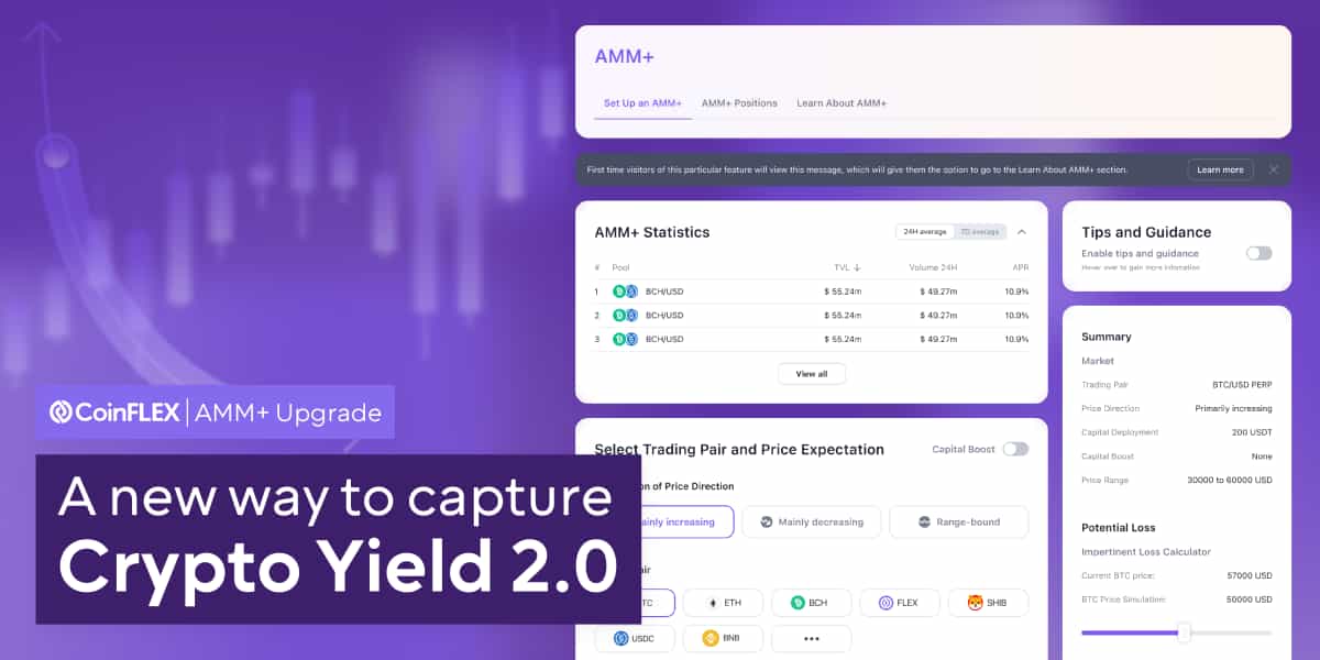 CoinFLEX’s AMM+ Upgrade: A New Way to Capture Crypto Yield 2.0