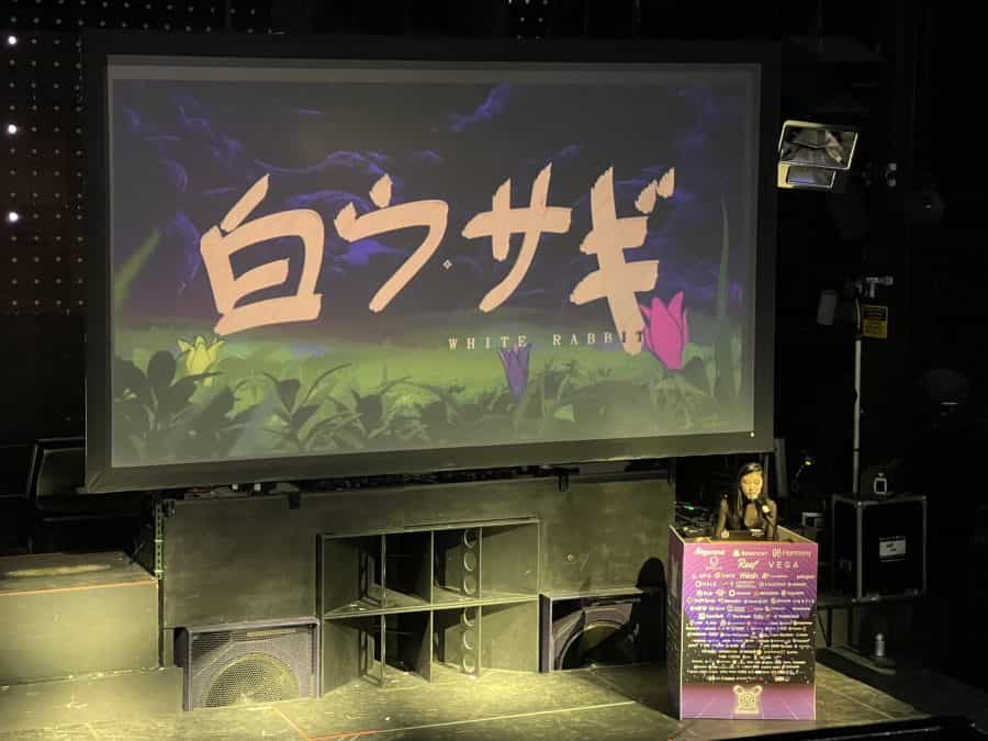 Pplpleasr showcasing a preview of the decentralized video series "White Rabbit" at ETHDenver on February 18. Photo by MK Manoylov.