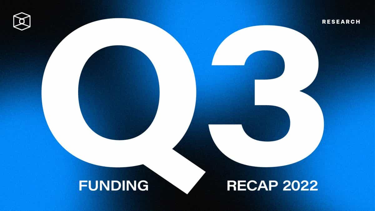 Q3'22 Blockchain Venture Funding and M&A Recap