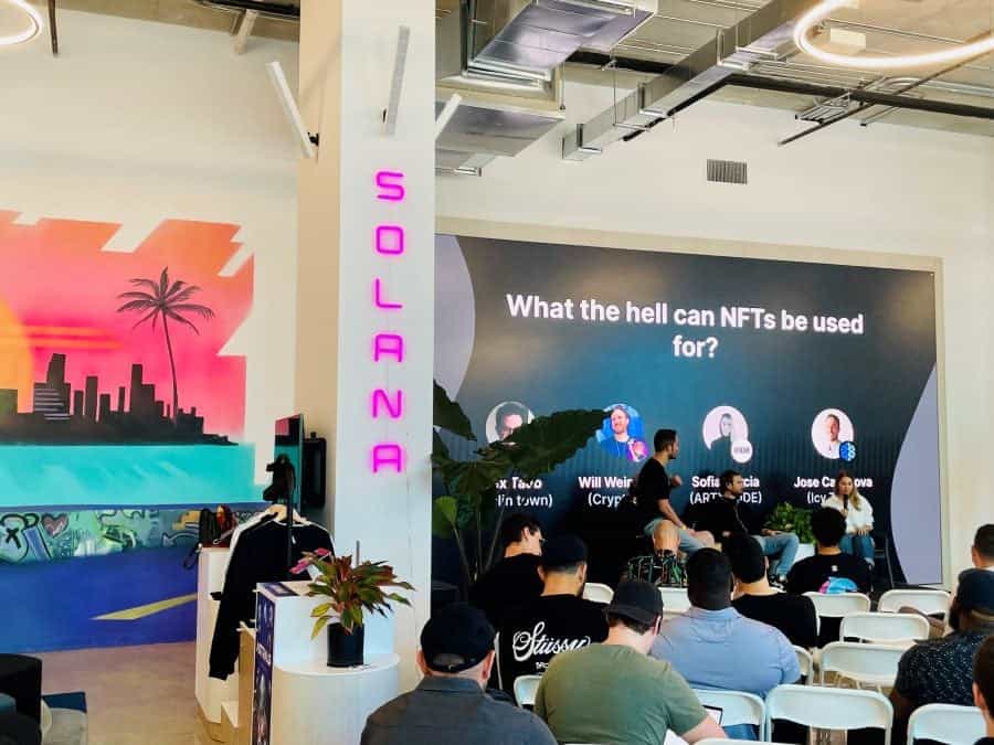 QuickNode's "Nodevember" conference in Miami at the Solana Embassy. 