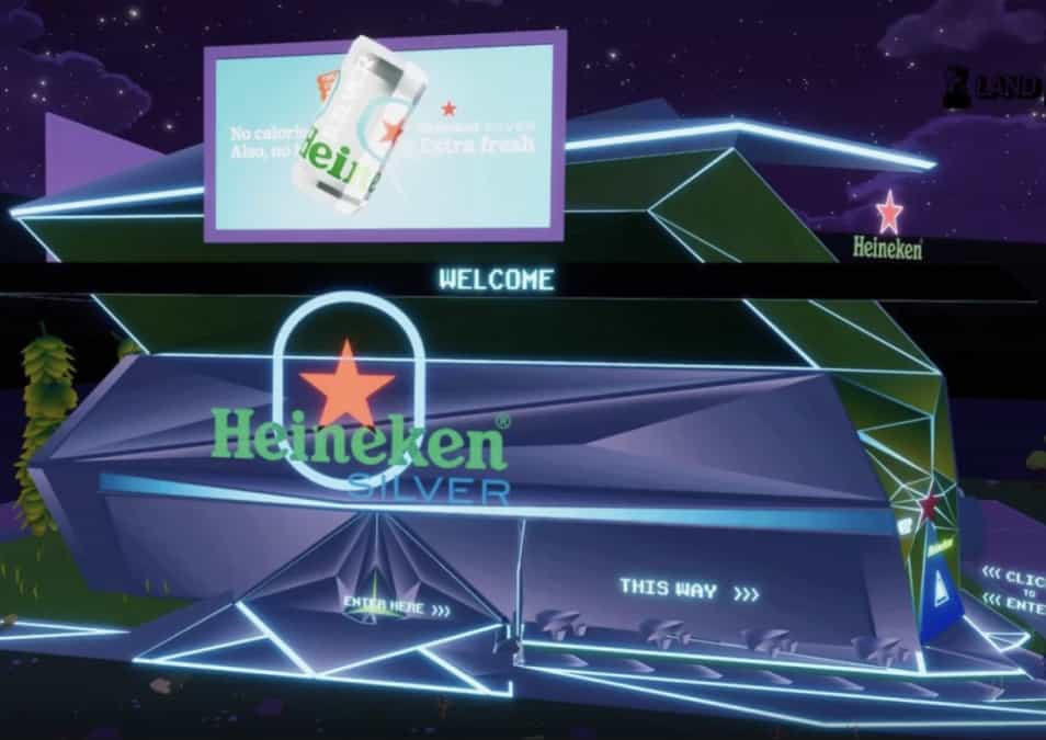 Screenshot of LandVault's Heineken project.