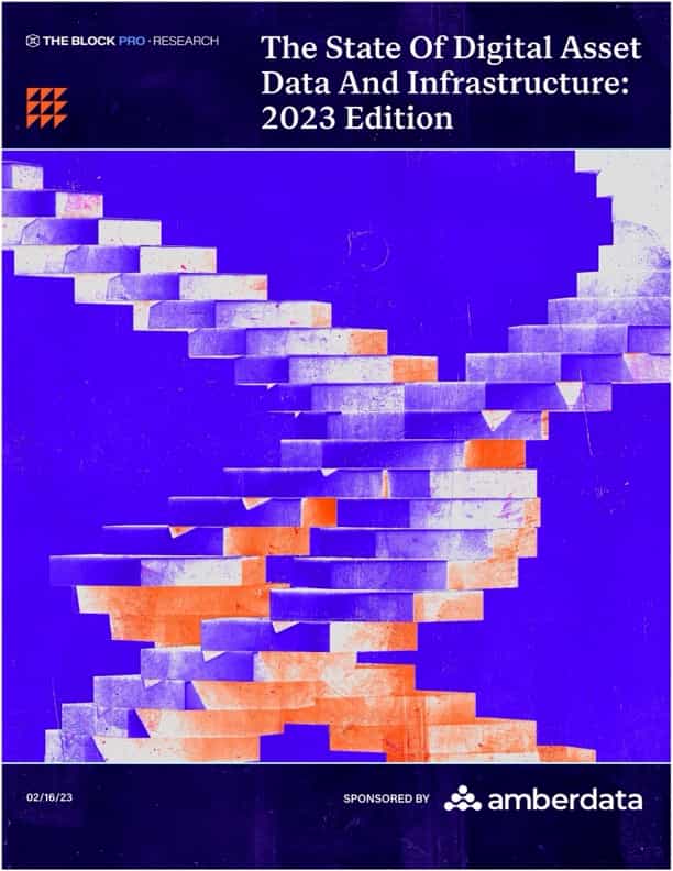 The State of Digital Assets Data and Infrastructure: 2023 Edition Sponsored by Amberdata