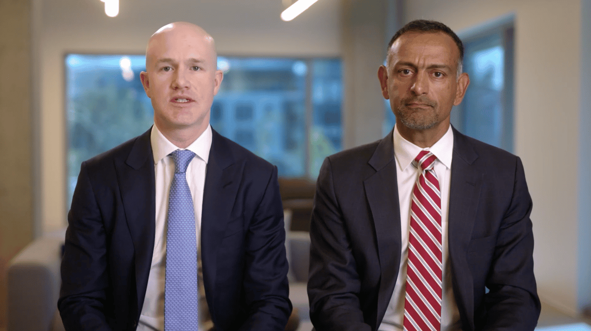 Coinbase CEO Brian Armstrong and Chief Legal Officer Paul Grewal responded to the SEC in a video.