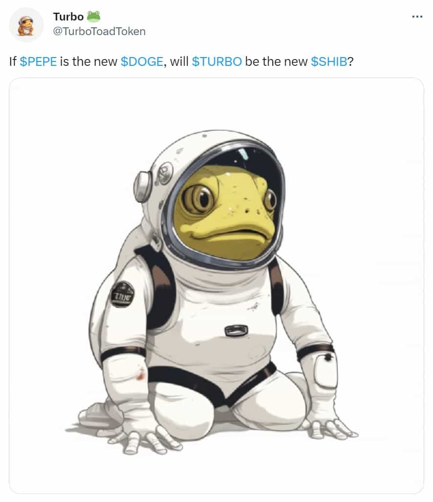 Pepe whales turn to $69 memecoin created with ChatGPT called Turbo | The  Block