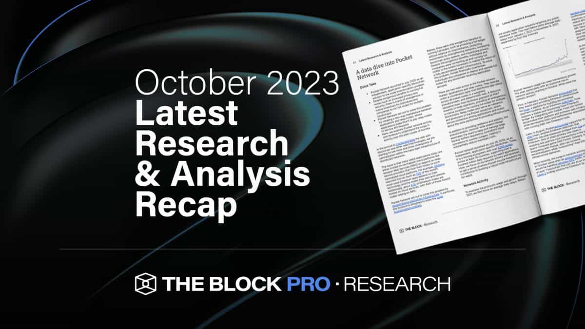 October Research and Analysis Recap