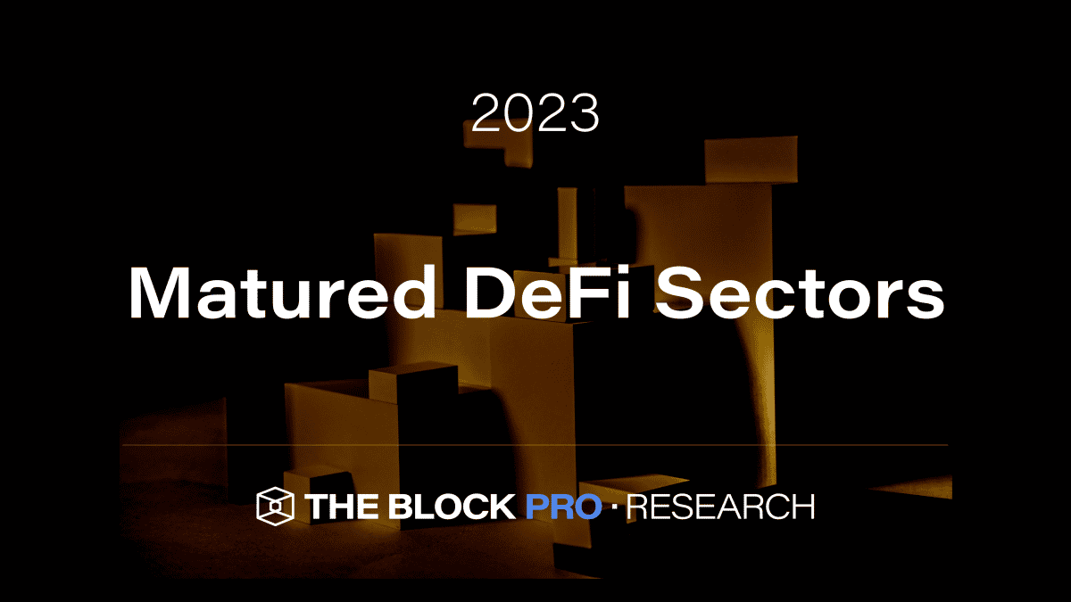 Matured DeFi Sectors in 2023