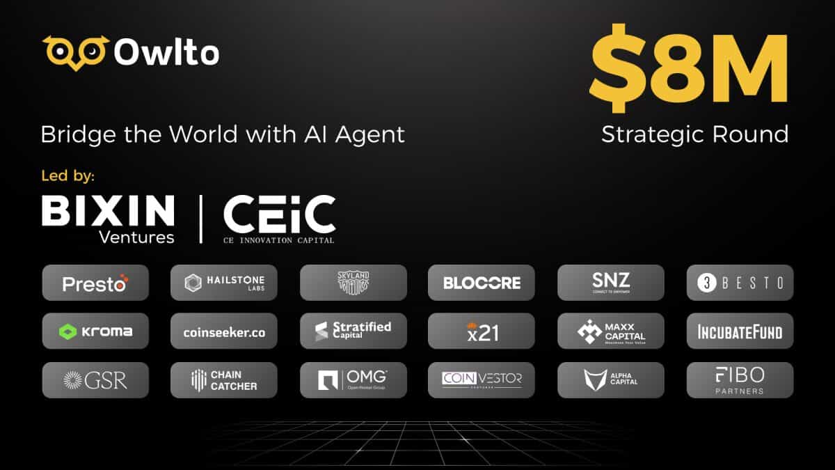 The Leading Bridge with 1.6M Users in 206 Countries & Regions, Owlto Finance Raises $8M Ahead of Token Launch & Airdrop