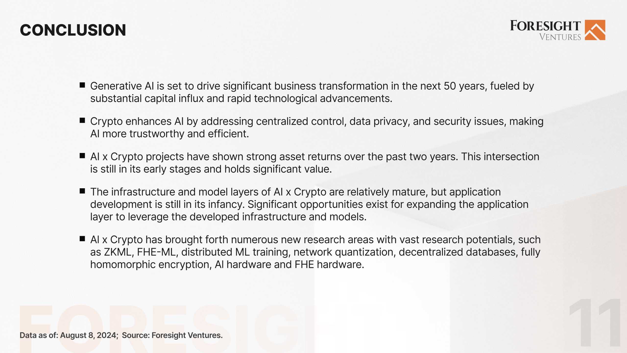 Foresight Ventures: AI x Crypto Report | The Block
