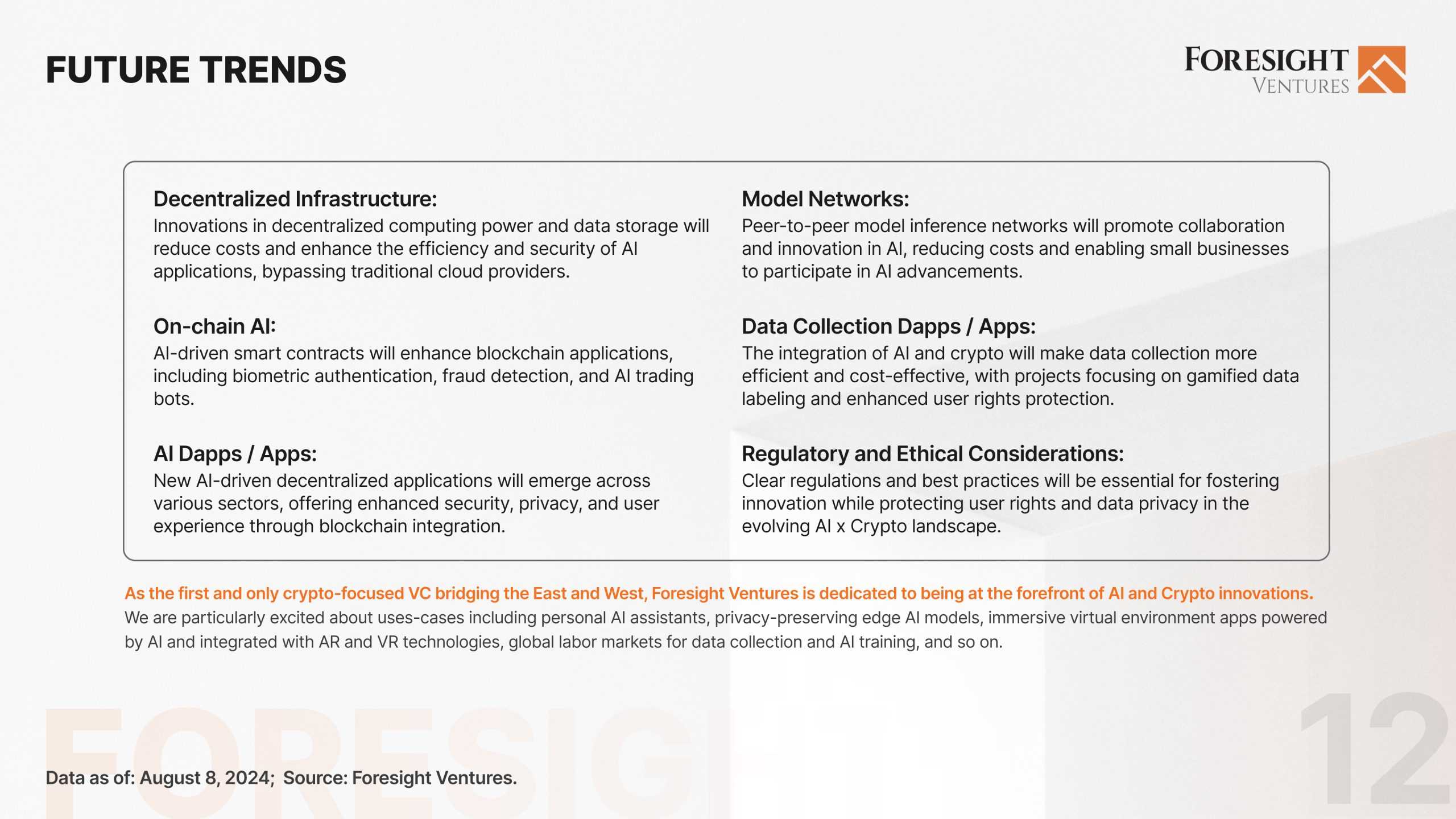 Foresight Ventures: AI x Crypto Report | The Block