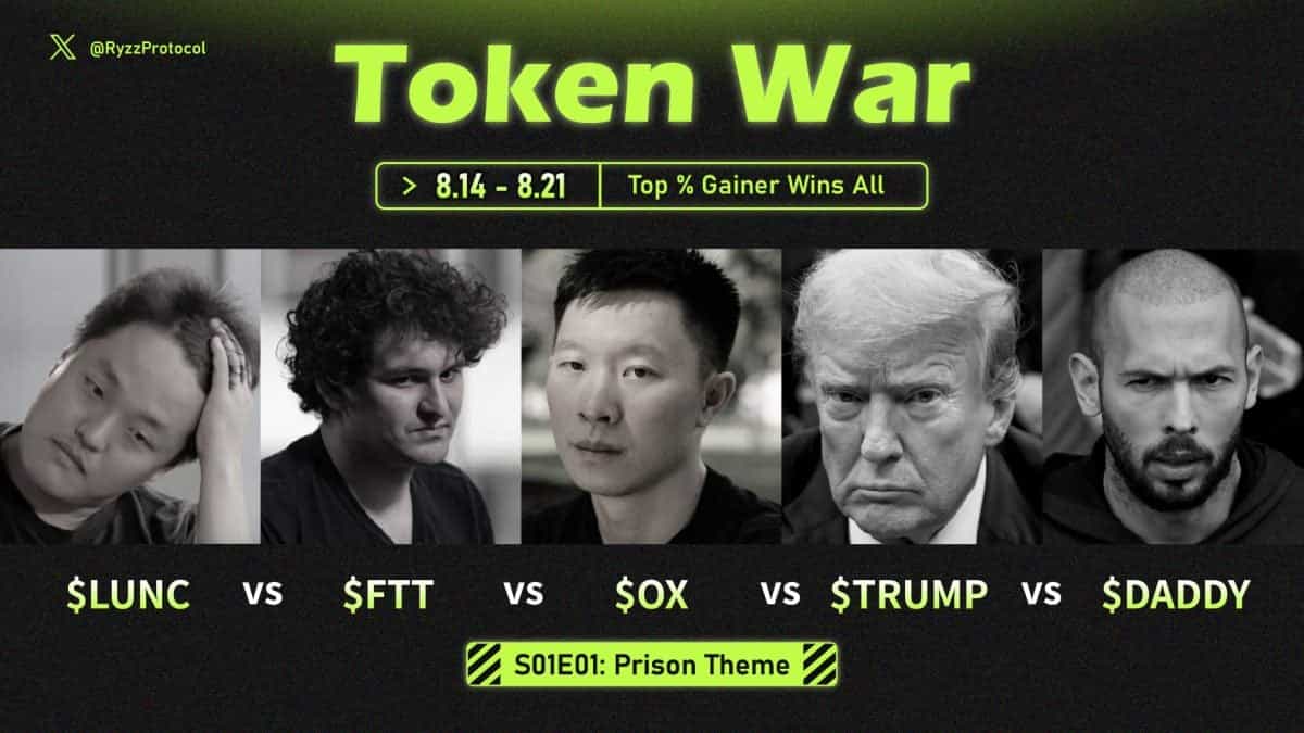 Ryzz Launches "Token War" Campaign with Prison Theme