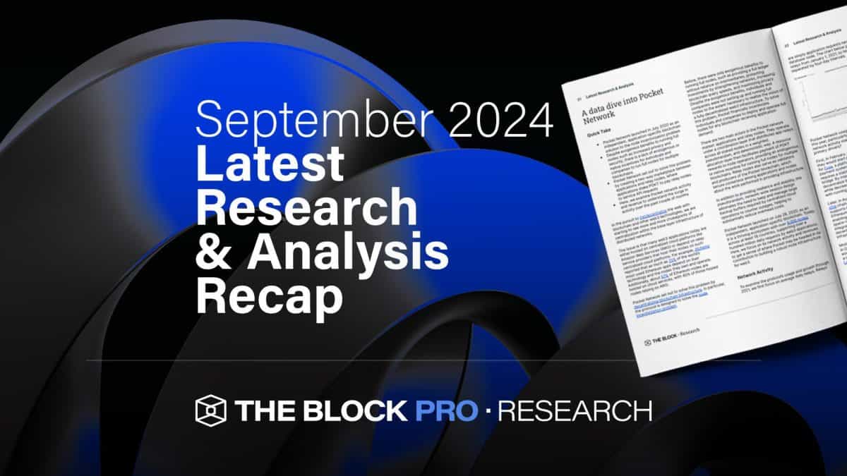 September Research and Analysis Recap