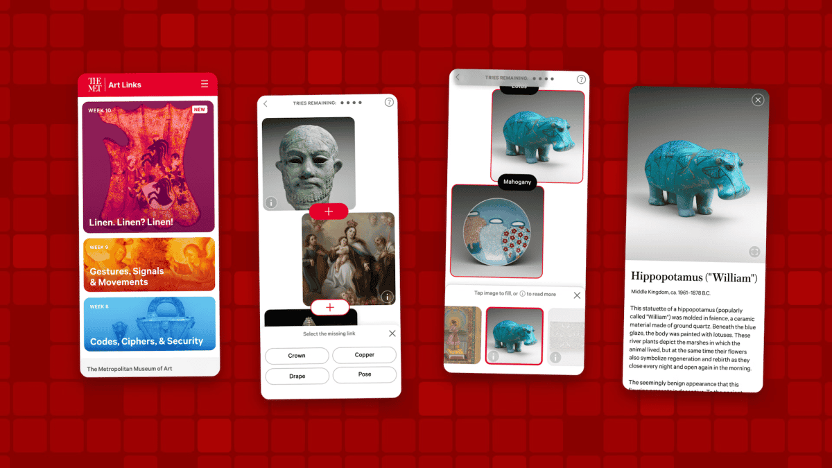 Met Museum launches 'Art Links,' blockchain game in the vein of New York Times' 'Connections'