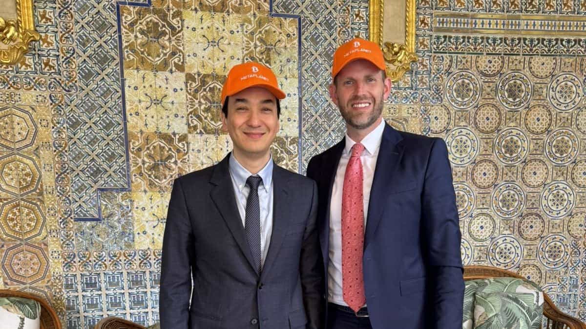 Metaplanet's Simon Gerovich and Eric Trump