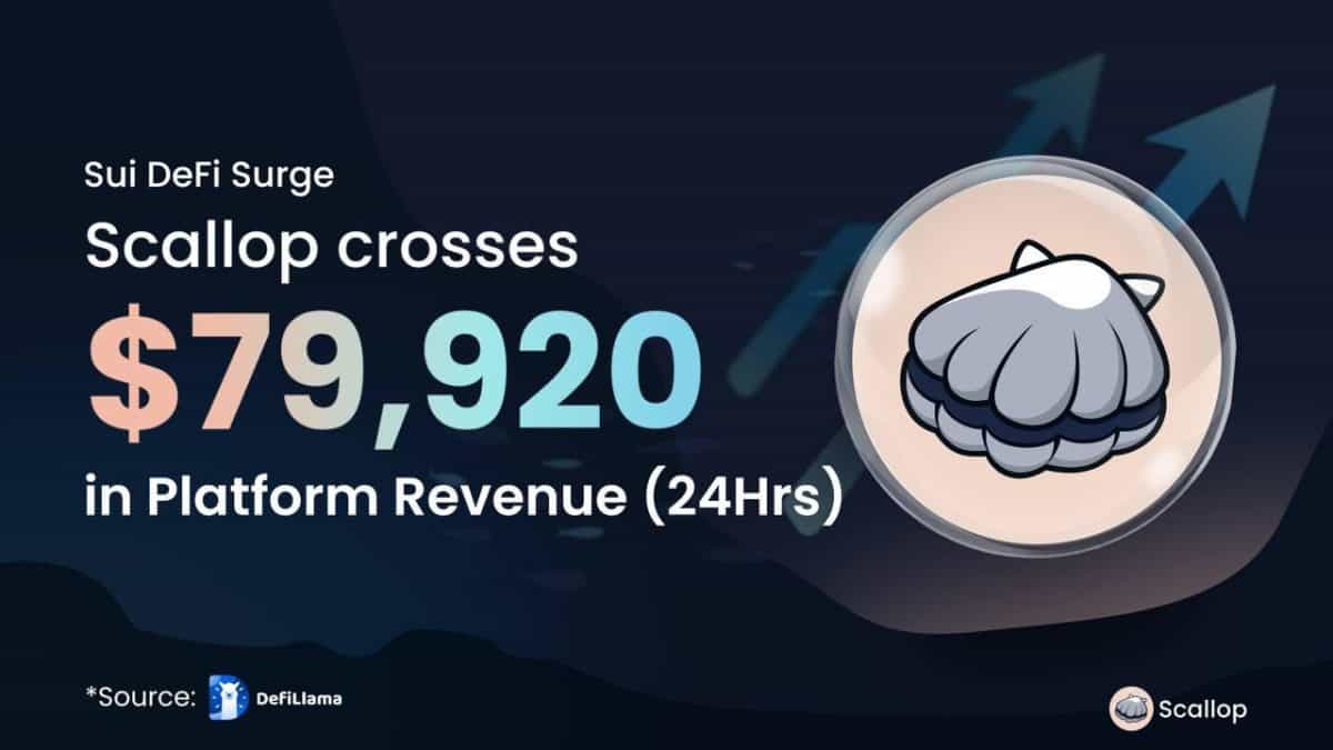 Scallop Protocol on Sui Hits Record Revenue, Solidifying Leadership in DeFi Lending