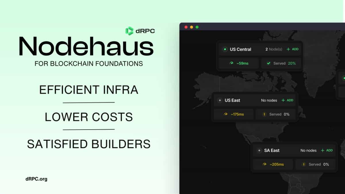 dRPC Launches NodeHaus, an Infra Platform for Web3 Foundations to Boost Blockchain Access Efficiency
