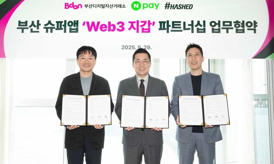 Bdan, Hashed, and Npay Sign Agreement to Develop Web3 Wallet for Busan Citizens