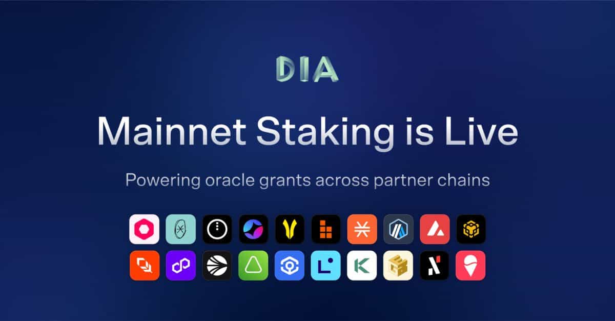 DIA Rolls Out Cost-Free Oracles via Staking and Grants on 15+ Chains