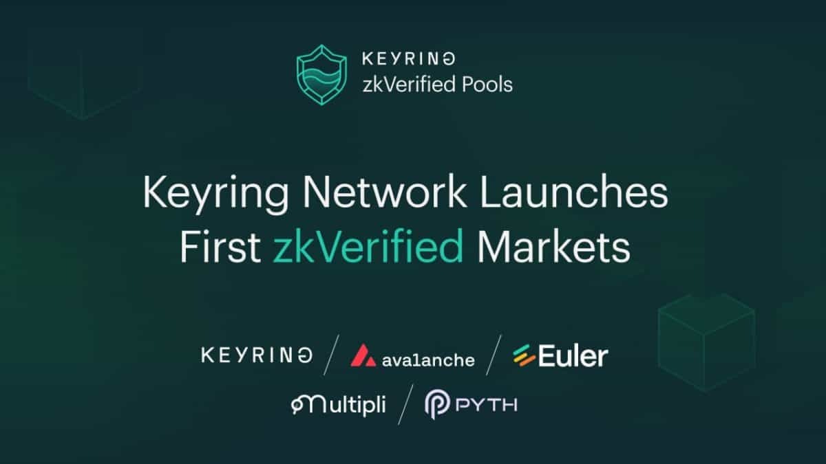Keyring Network Collaborates with Leading DeFi Protocols to Launch First zkVerified Markets