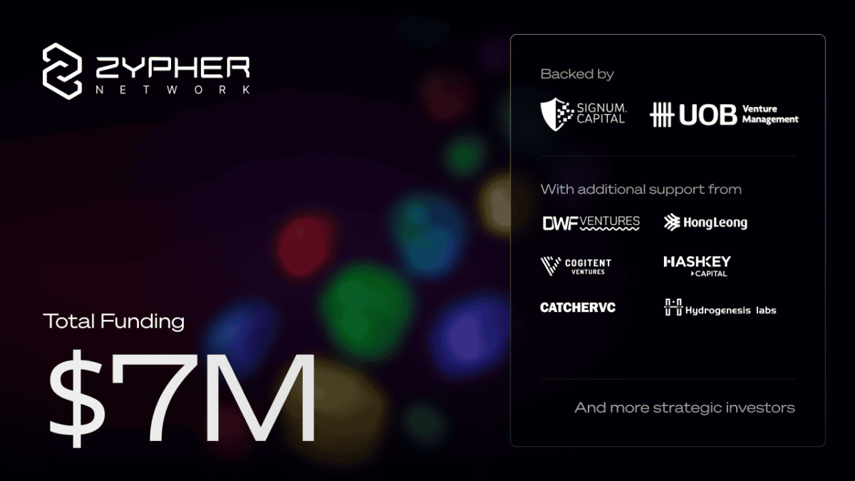 Zypher Network Raises $7 Million to Accelerate Decentralized Trust for Autonomous AI Agents