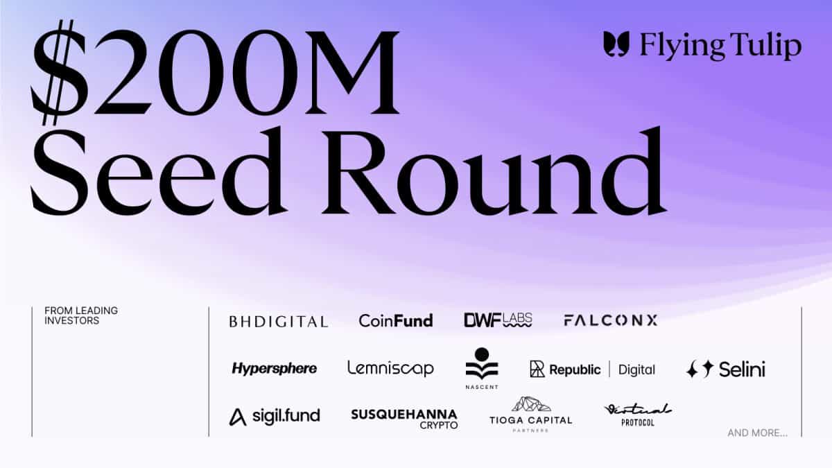 Flying Tulip Raises $200M; Announces $FT Public Sale at Same Valuation with onchain Redemption Right