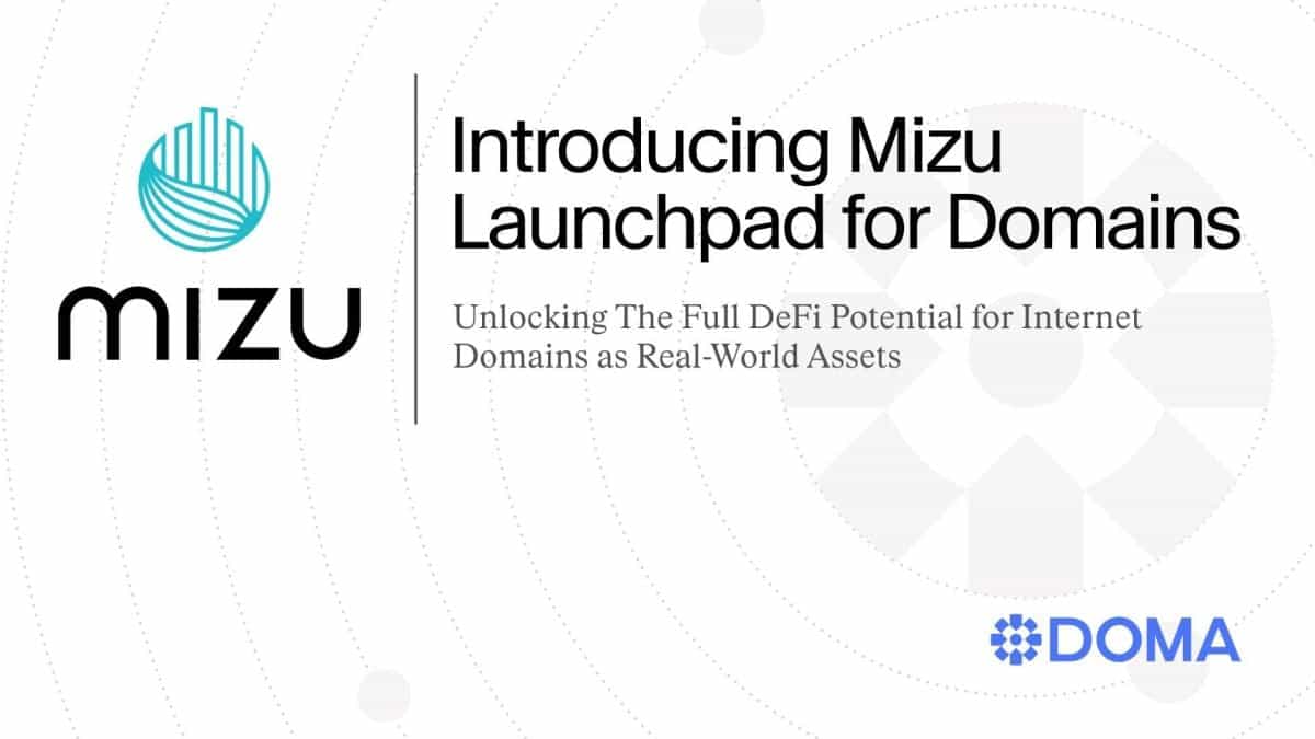 D3 Unveils Mizu Launchpad on Doma Protocol, Unlocking DeFi Potential for Internet Domains