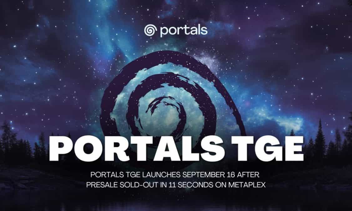 Portals Announces Upcoming $PORTALS TGE on September 16, Unlocking Internet Capital Markets on Solana