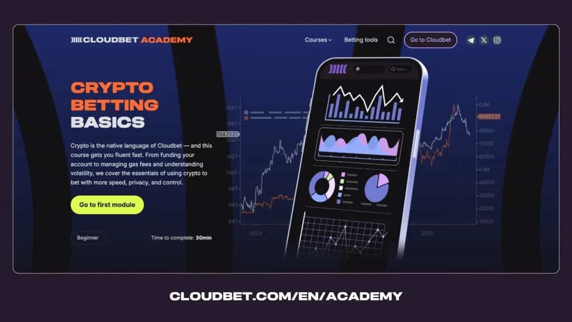 Cloudbet Academy Launches: Free Crypto Betting Courses Unlock Risk-Free Bets, USDT Rewards & Free Spins