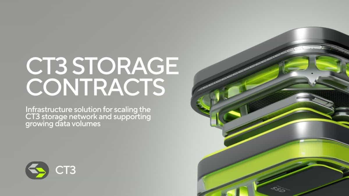 CT3 Announces Dedicated Storage Contracts to Expand Decentralized Storage Infrastructure