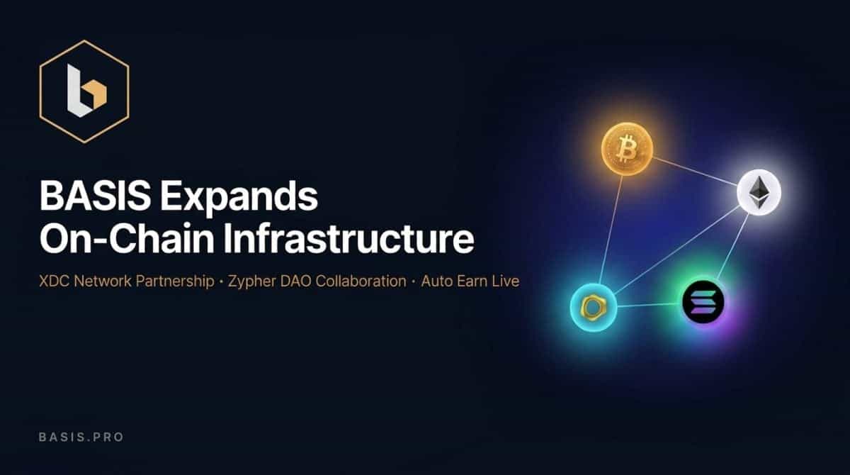 BASIS.pro Expands On-Chain Infrastructure with XDC Network Partnership and Zypher DAO as Auto Earn Goes Live
