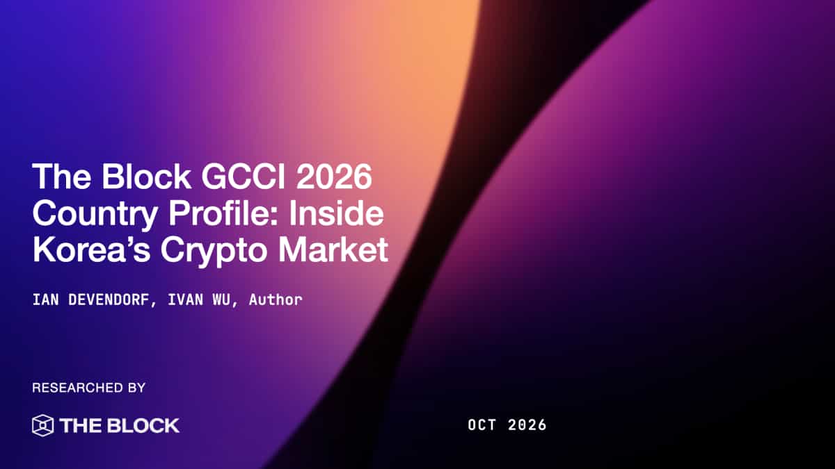 The Block GCCI 2026 Country Profile: Inside Korea’s Crypto Market