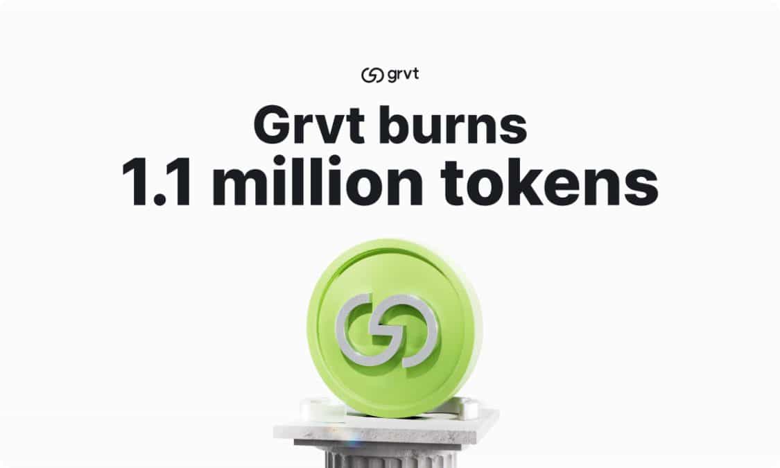 Grvt Token Issuer Burns 1.1 Million GRVT in First Buyback Ahead of Platform Overhaul