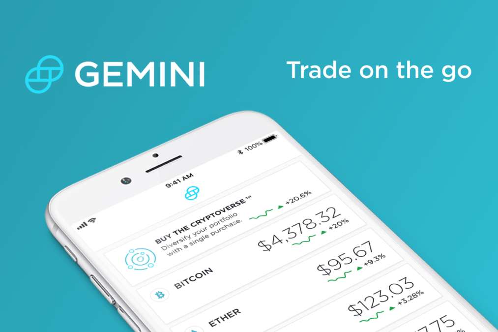 Gemini launches a mobile app to buy and sell cryptocurrencies