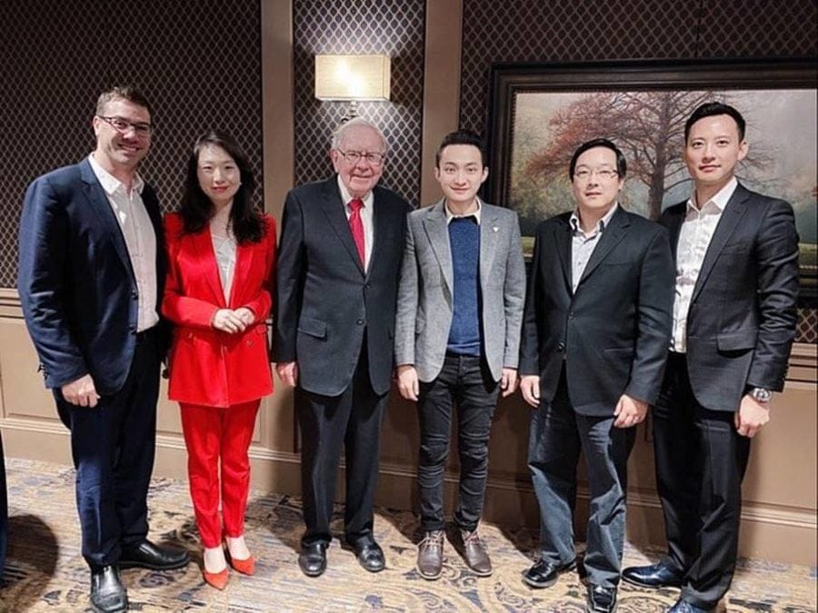 It happened: Tron founder Justin Sun dined with Warren Buffett