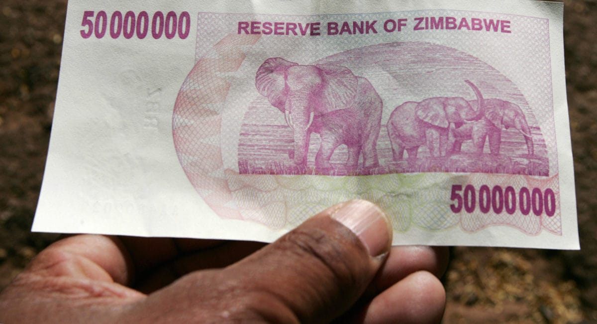 Zimbabwe note
