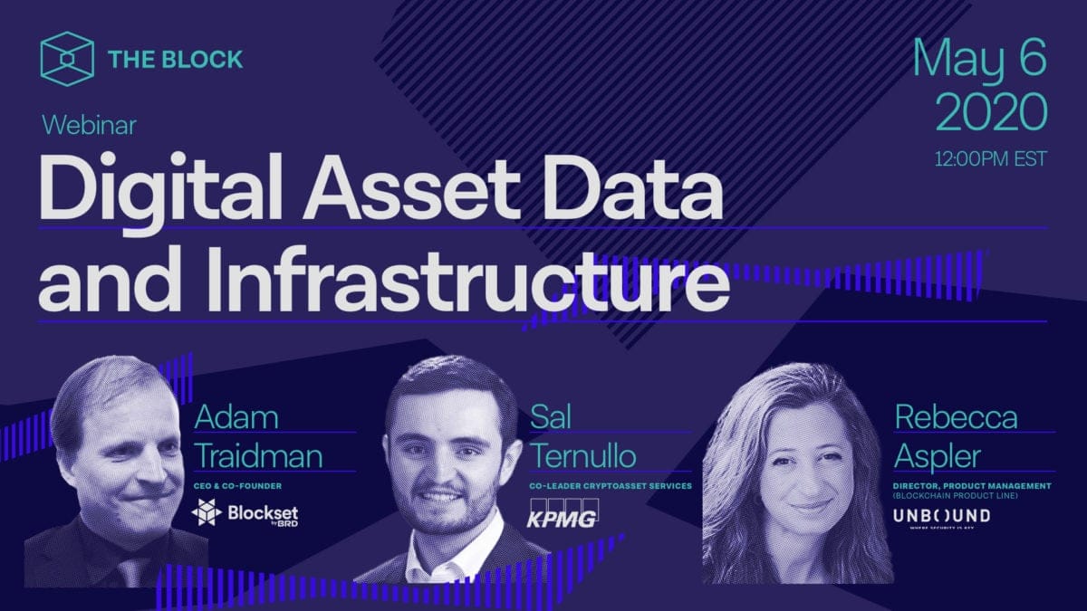 The Block Presents: Digital Asset Data and Infrastructure featuring Blockset, KPMG, and Unbound