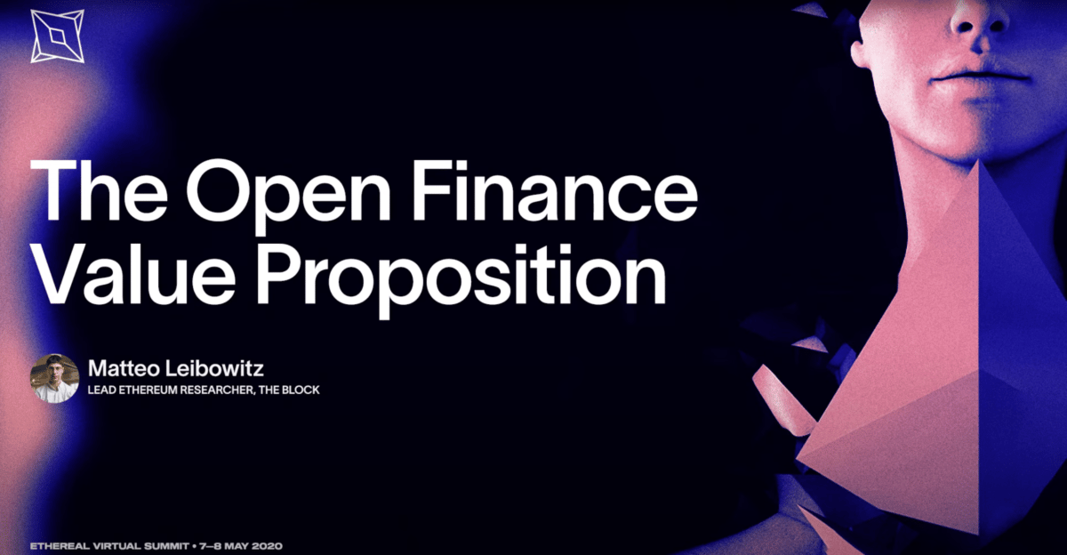 Ethereal: Open Finance Value Proposition