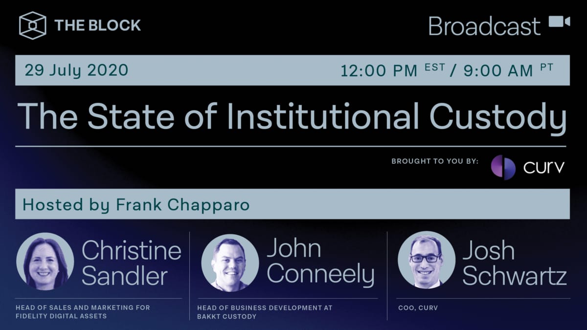 The Block Presents: The State of Institutional Custody — Brought to you by Curv