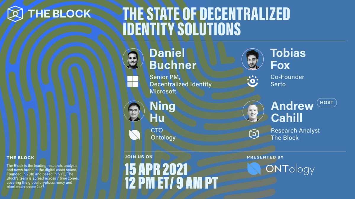 The state of decentralized identity solutions — Brought to you by Ontology