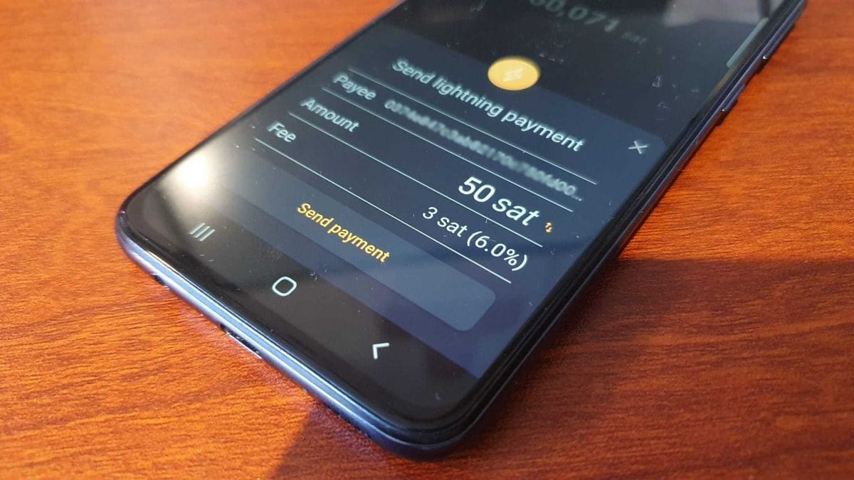 <span style="font-size: 8pt;">What it looks like to send a Lightning payment. Source: The Block/Zap.</span>