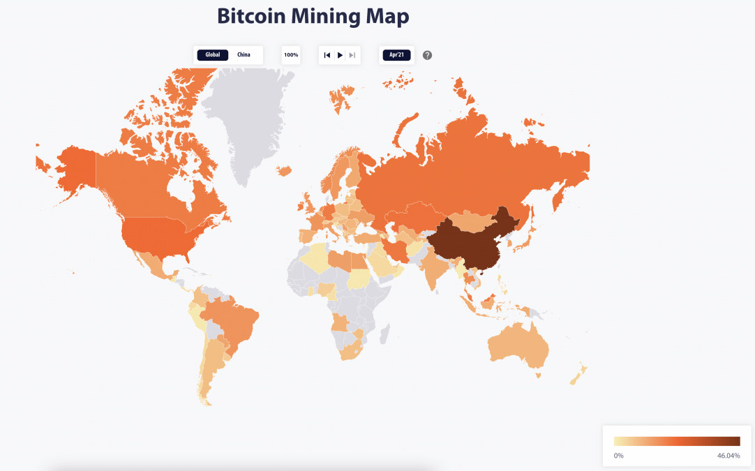 Data supports notion that China's bitcoin mining dominance faded ahead of the crackdown